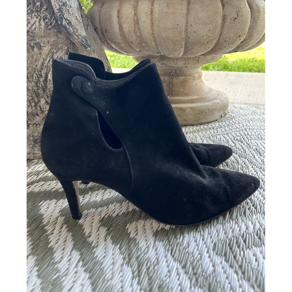 Sarah Flint Perfect Dress Bootie Boots Black Suede 36.5 Handmade In Italy